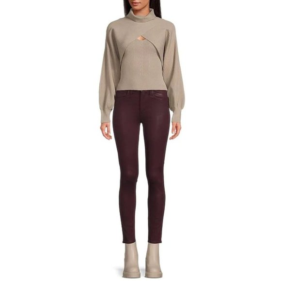 Joe's The Charlie High-Rise Coated Skinny Jeans - Picture 3 of 13